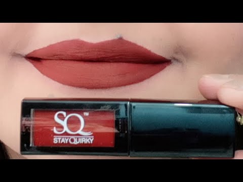 Stay Quirky liquid lipstick review | blood of my enemies | indian skin type lipstick |