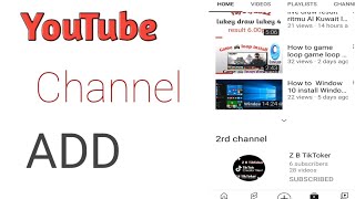 How To Channel Me Dusre Channel Add Kase Kare-Zohaib Teachnical Point