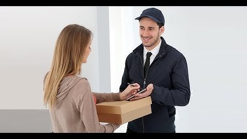 Livraison avec terminal code-barres et signature