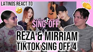 Latinos react to Reza Darmawangsa & Mirrian Eka SING-OFF TIKTOK SONGS Part 4 | REACTION😮🤩✨