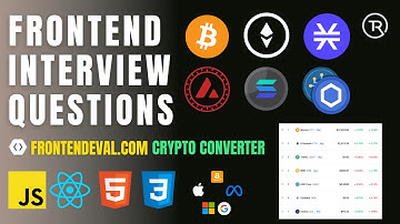 Frontend Interview Question and Answer with a FAANG Software Engineer Crypto Converter frontendeval