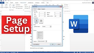 Page Setup in Microsoft Word