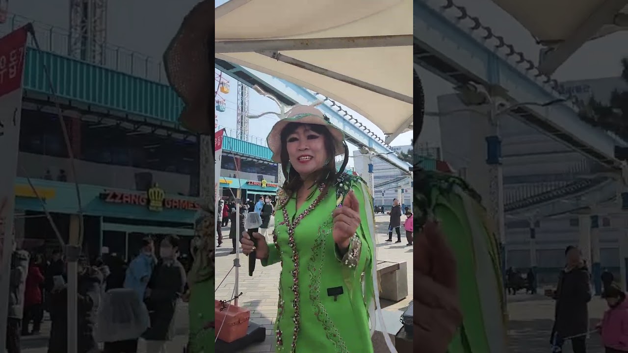 가수 박미리 디스코 메들리 월미도 버스킹