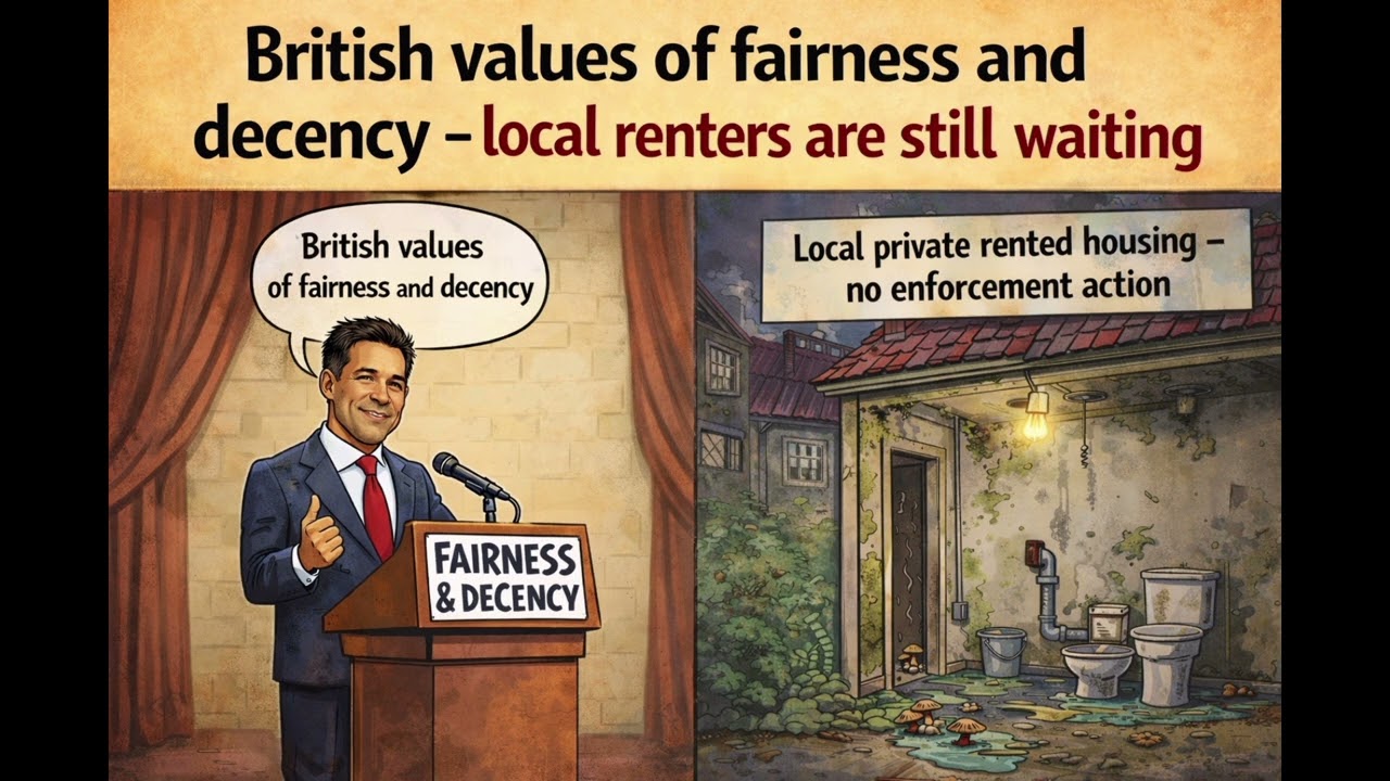 Folkestone, Tony Vaughan MP: British values of fairness and decency, local renters are still waiting