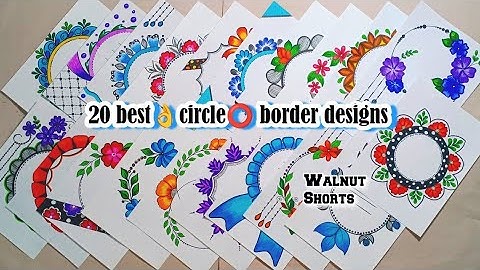 20 CIRCLE BORDER DESIGNS/PROJECT WORK DESIGNS/A4 SHEET/FILE/FRONT PAGE DESIGN FOR SCHOOL PROJECTS