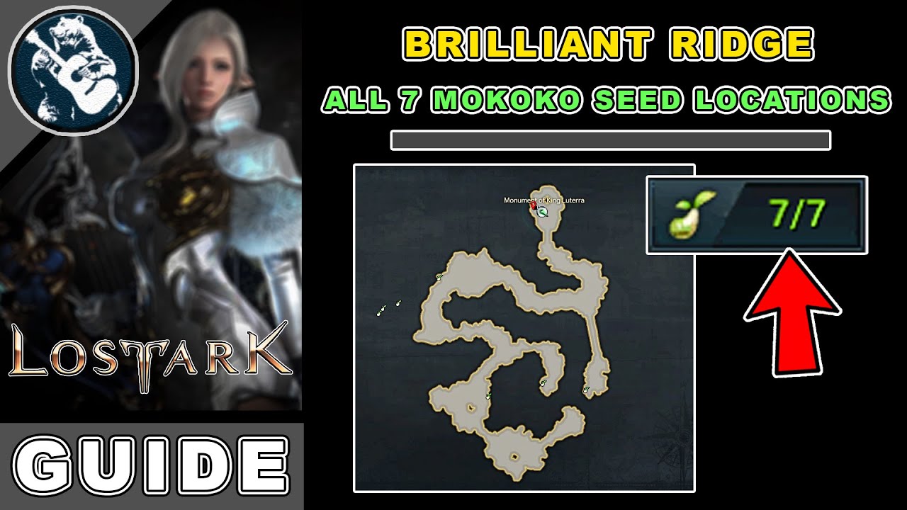 All 7 Brilliant Ridge Mokoko Seeds Location in Lost Ark | West Luterra Map Locations Guide