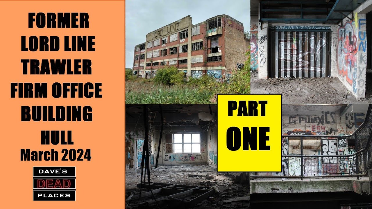 Derelict Trawler Firm Office in Hull.  (Part 1)