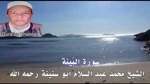 سورة البيّنة  محمد أبو سنينة برواية قالون