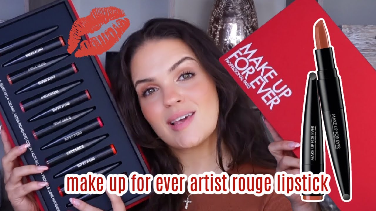 MAKEUP FOREVER Rouge Artist Shine On Lipstick Review 