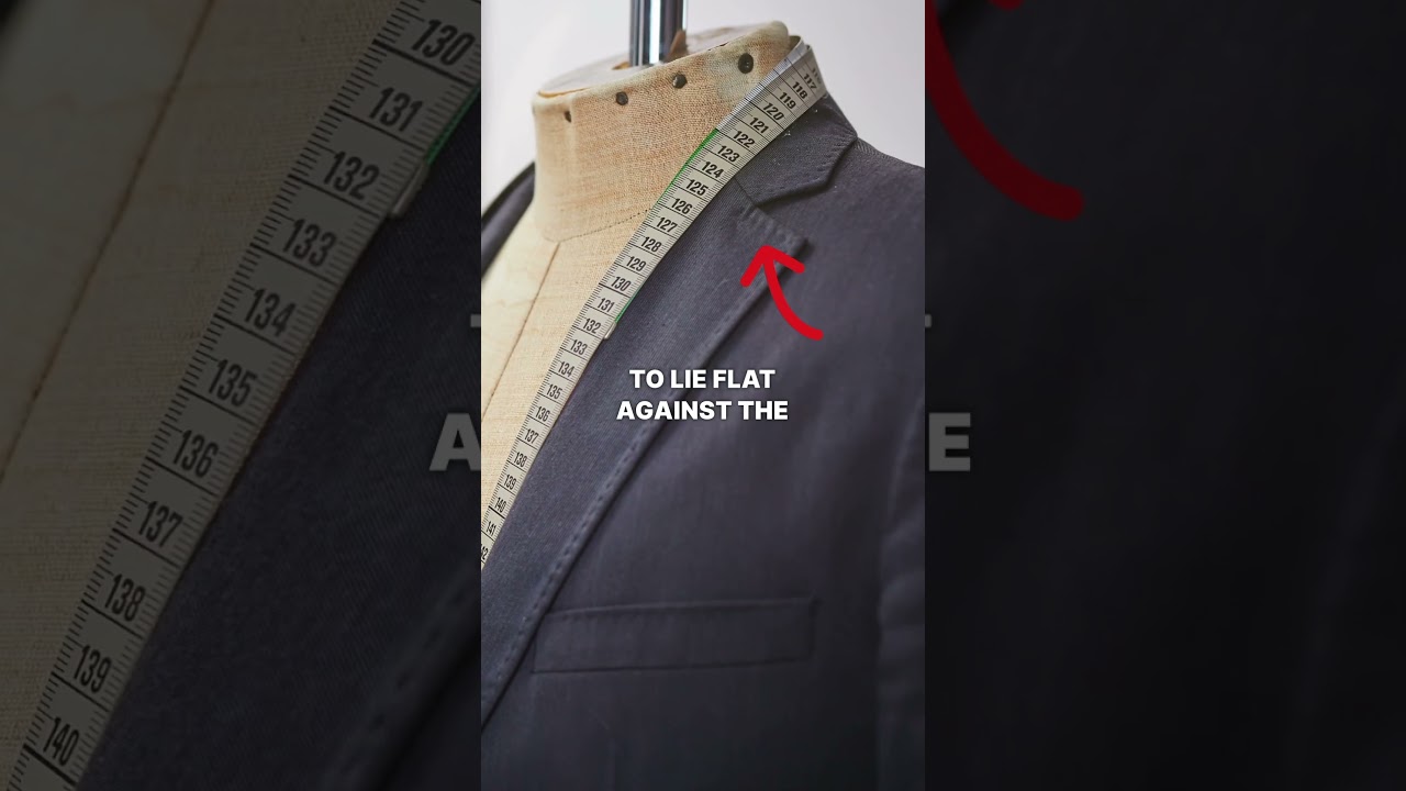 Notches in the lapel of a suit 