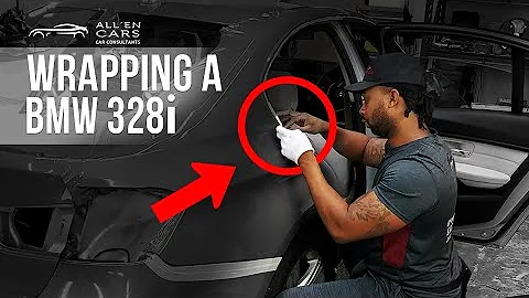 How To Vinyl Wrap a BMW 328i | Tinybot Vinyl MATTE PEARL METAL GRAY