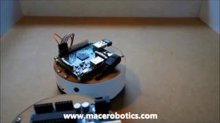 MRPi1 - Raspberry Pi robot & MRduino Arduino Robot - Obstacle Avoidance
