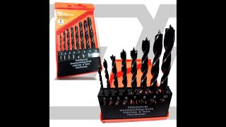 Mata Bor Set 8pcs Drill Set 3-10mm Paket Mata bor Set Mata bor Kayu