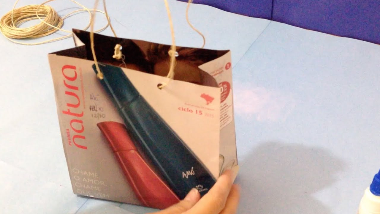 Sacola Feita com Capa de Revista - Artesanato