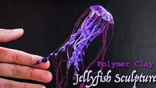 Jellyfish Polymer Clay Sculpture // Watch me Sculpt Time Lapse