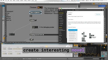 Creativity with Max: Exploring Synthesis, Data, and Interactive Design