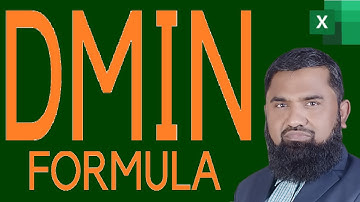 Microsoft Excel Tutorial | Dmin Function In Excel
