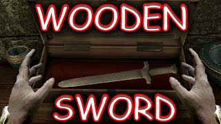 We play Skyrim.. but with a wooden sword