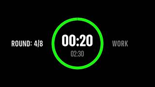 HIIT Tabata Timer 20/10x8 FREE