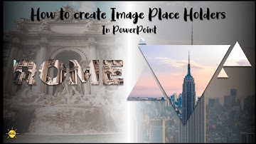Adding an image place holder in PowerPoint