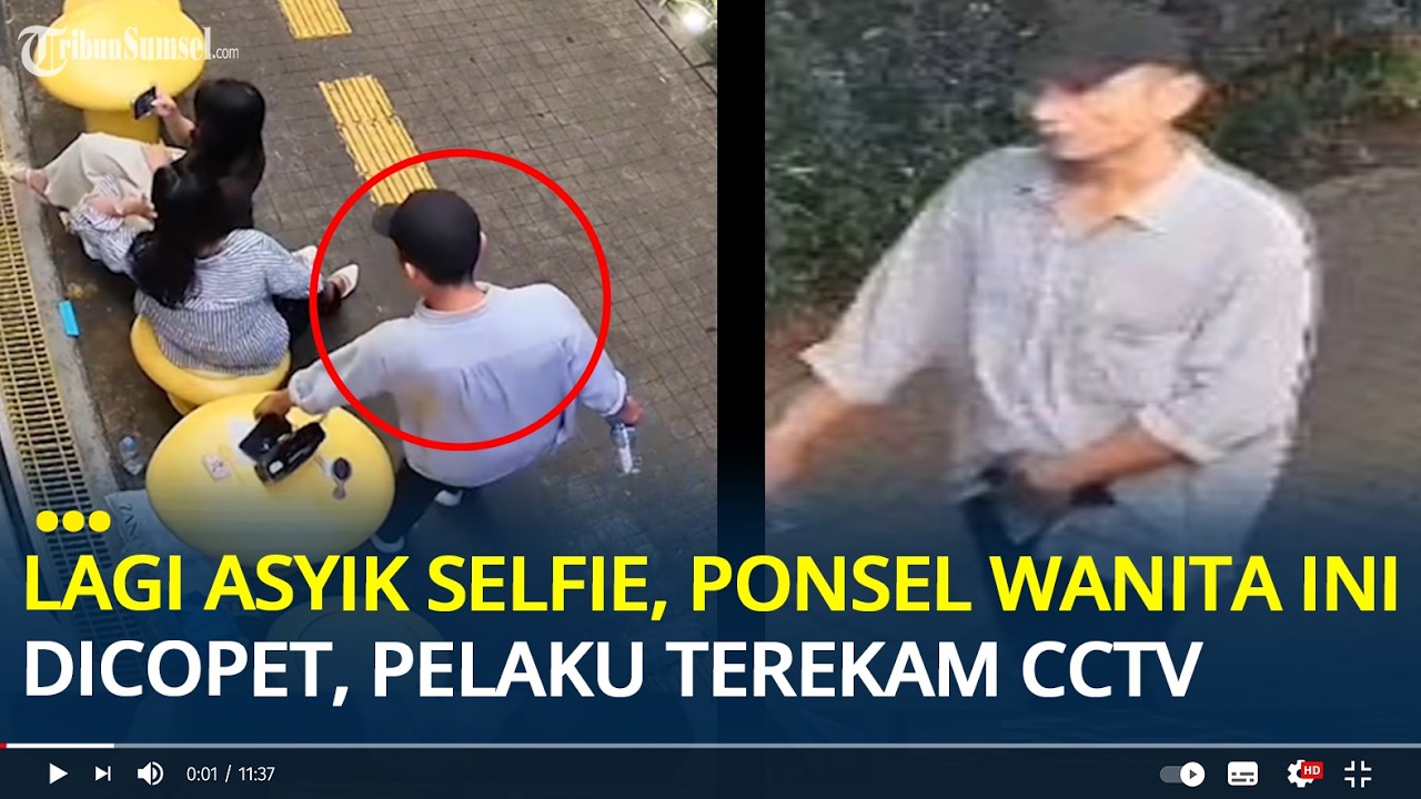 Detik-detik Ponsel Wanita di Gang Viral Blok M Dicopet saat Asyik Selfie, Wajah Pelaku Terekam CCTV
