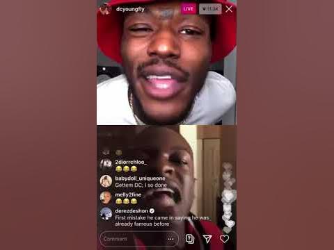 Dc Young Fly roast fan on Instagram live - YouTube