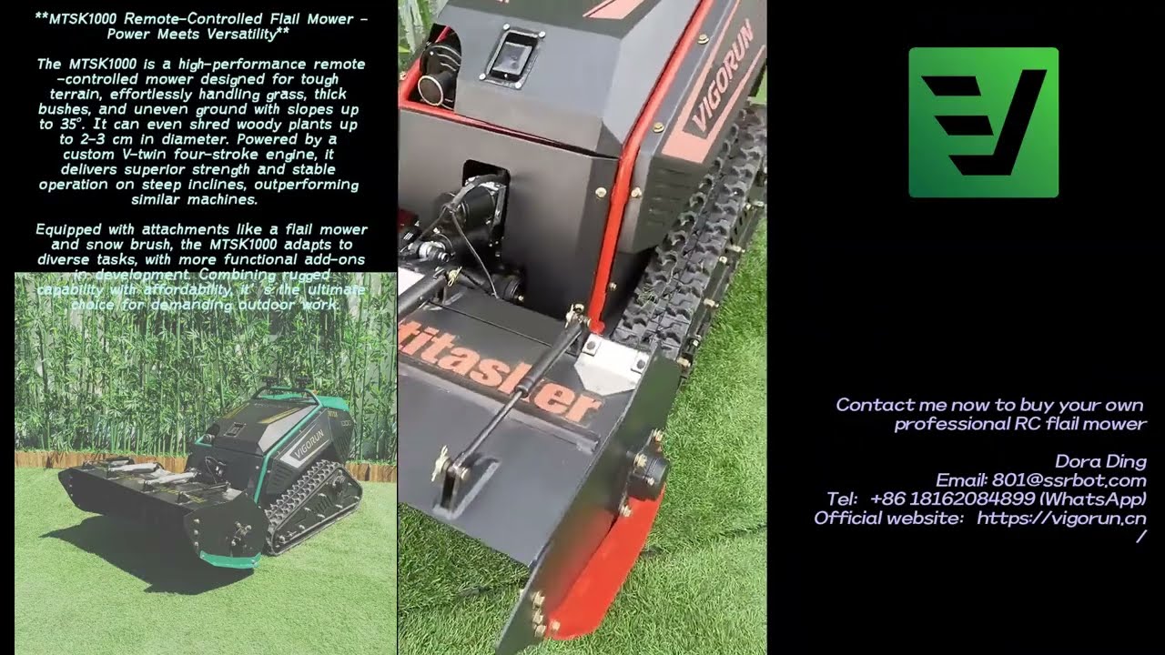 Fjernstyret redskabsbærer fra Kina, producent og distributør, der sender til Danmark 