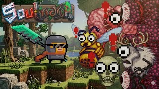 I Beat Terraria Using This OP Soul Knight Weapon!! (Sad Ending...)