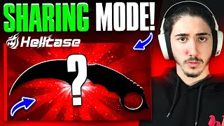 WE TRIED THE CASE BATTLE SHARING MODE!! (Hellcase Promo Code 2025)