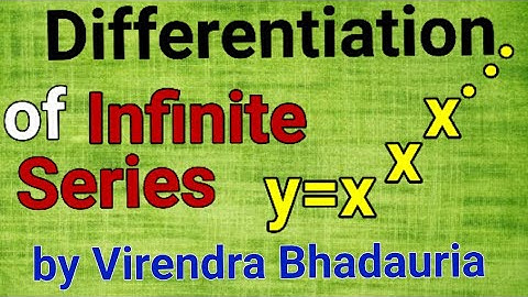Differentiation of infinite series || Differentiation of infinite function ||