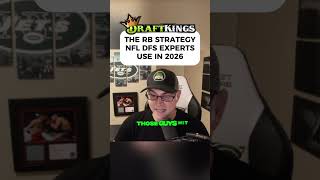 THE RB Strategy Experts are using in NFL DFS for 2026