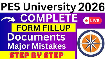 PES University 2026 Application Form - PES University Registration 2026| How To Fill PES 2026 Form