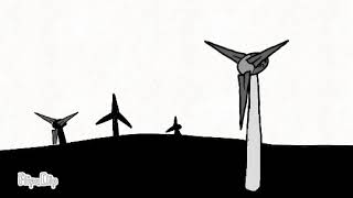 wind turbine animation 3 min