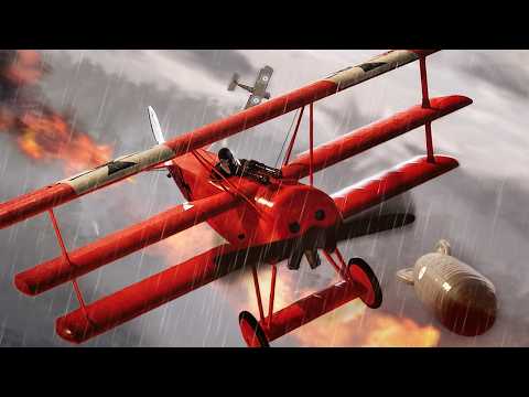 Wideo: Manfred Albrecht Freiherr von Richthofen, a.k.a., The Red Baron, rozbił się w swoim pierwszym locie solo