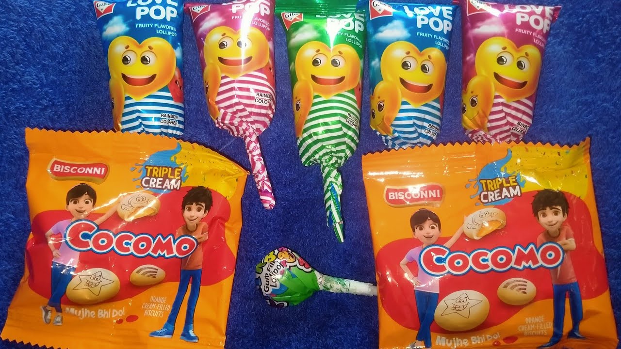 Satisfying Video | Unboxing GIANT Rainbow Lollipop Love pop candy funny video cutting ASMR