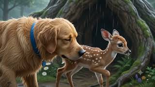 The Brave Golden Retriever Who Saved a Lost Fawn | Heartwarming Animal Story 🦮🦌❤️