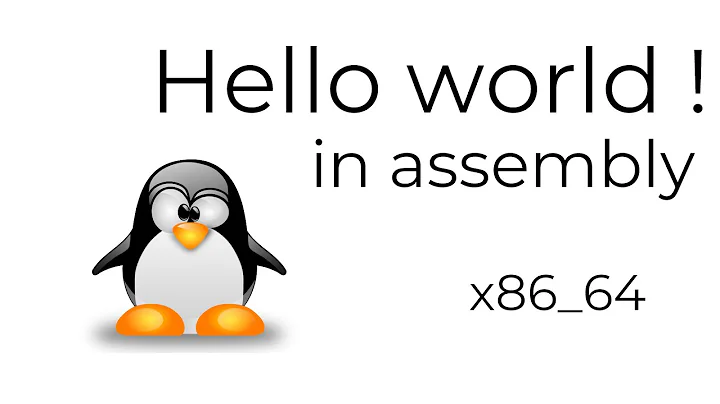 Hello world ! in assembly | NASM x86_64