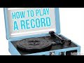 How to play a record!