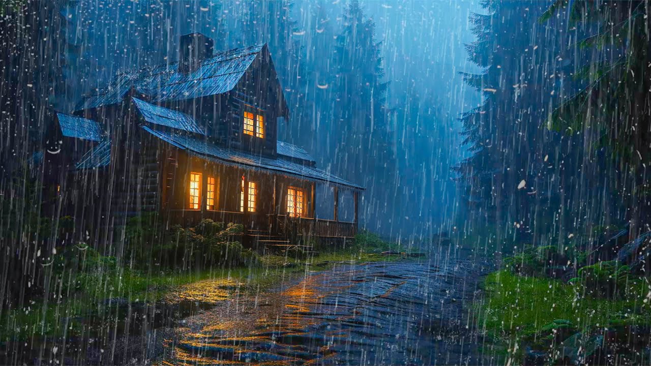 No Ads Rain Sounds for Sleeping - ASMR Rain and Thunder Sounds For Deep Sleeping, Relaxing
