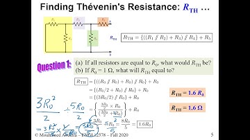 Lec 7 - Thévenin’s Theorem, Maximum Power Transfer