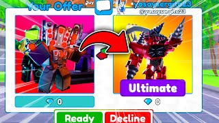 😳WOW!😄 I TRADED MY BEST TEAM FOR 🤑ULTIMATE UPGRADED TITAN DRILL MAN!😎 Roblox Toilet Tower Defense