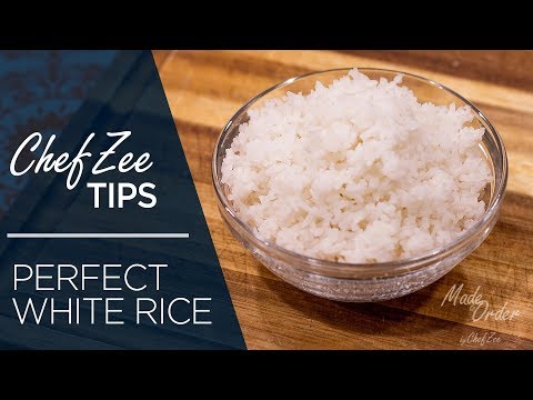 Comment faire le riz blanc parfait | Conseils de cuisson | Sur commande | Chef Zee cuisiniers