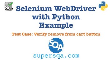 Selenium Python Example For Beginners - Verify Removing Item from Cart