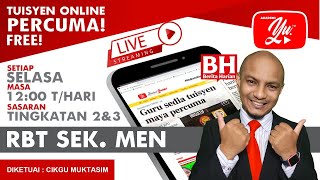 🔴 [LIVE] RBT TINGKATAN 2 DAN 3, APLIKASI TEKNOLOGI BERSAMA CIKGU MUKTASIM #1 #TUISYENPERCUMA