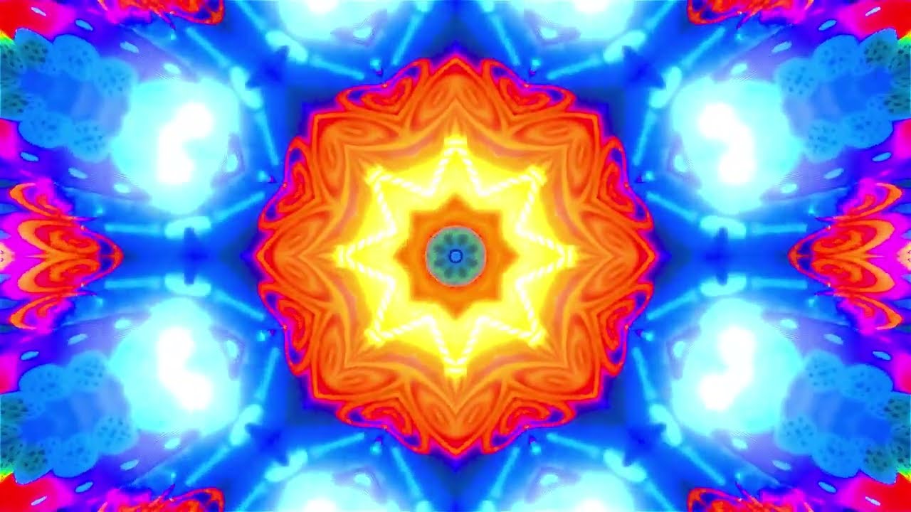 👁️  Trippy Kaleidoscope Meditation | Vibrant Patterns for Clarity ❊60fps 🌟
