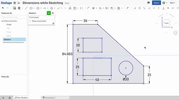 Dimensions While Sketching | What