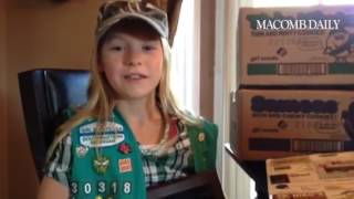 Makayla Golembiewski of Macomb, sold a record 1891 boxes of cookies. #MacombDaily