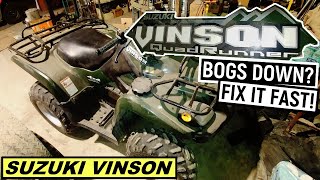 Fix That Bogging Suzuki Vinson in Minutes! The Quick Fix You Need! 2006 Suzuki Vinson 500 Manual