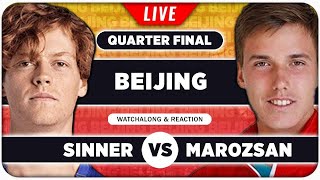 SINNER vs MAROZSAN • ATP Beijing 2025 QF • LIVE Tennis Watchalong