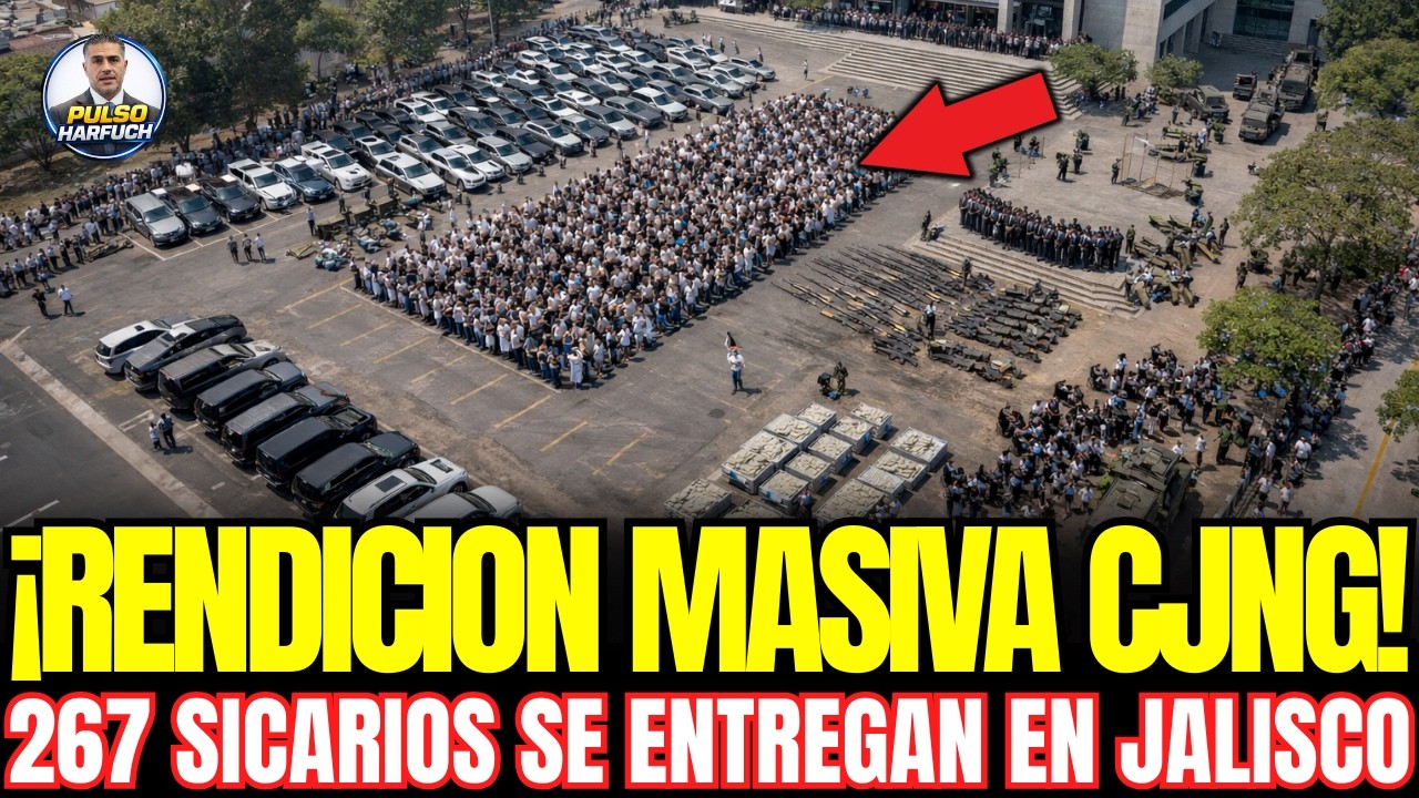 ¡RENDICIÓN MASIVA! 267 Sicarios del CJNG SE ENTREGAN EN GUADALAJARA